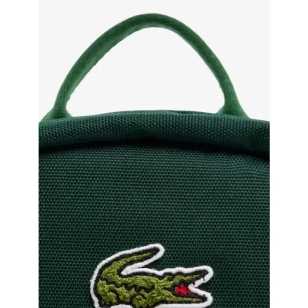 LACOSTE HUNTER GREEN SINOPLE BACKPACK PENCIL CASE Unisex 3 pocket